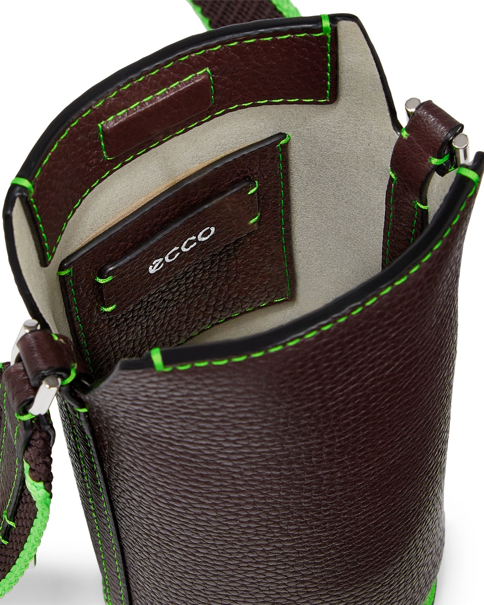 ECCO Pot Bag Nook - Brown - Inside