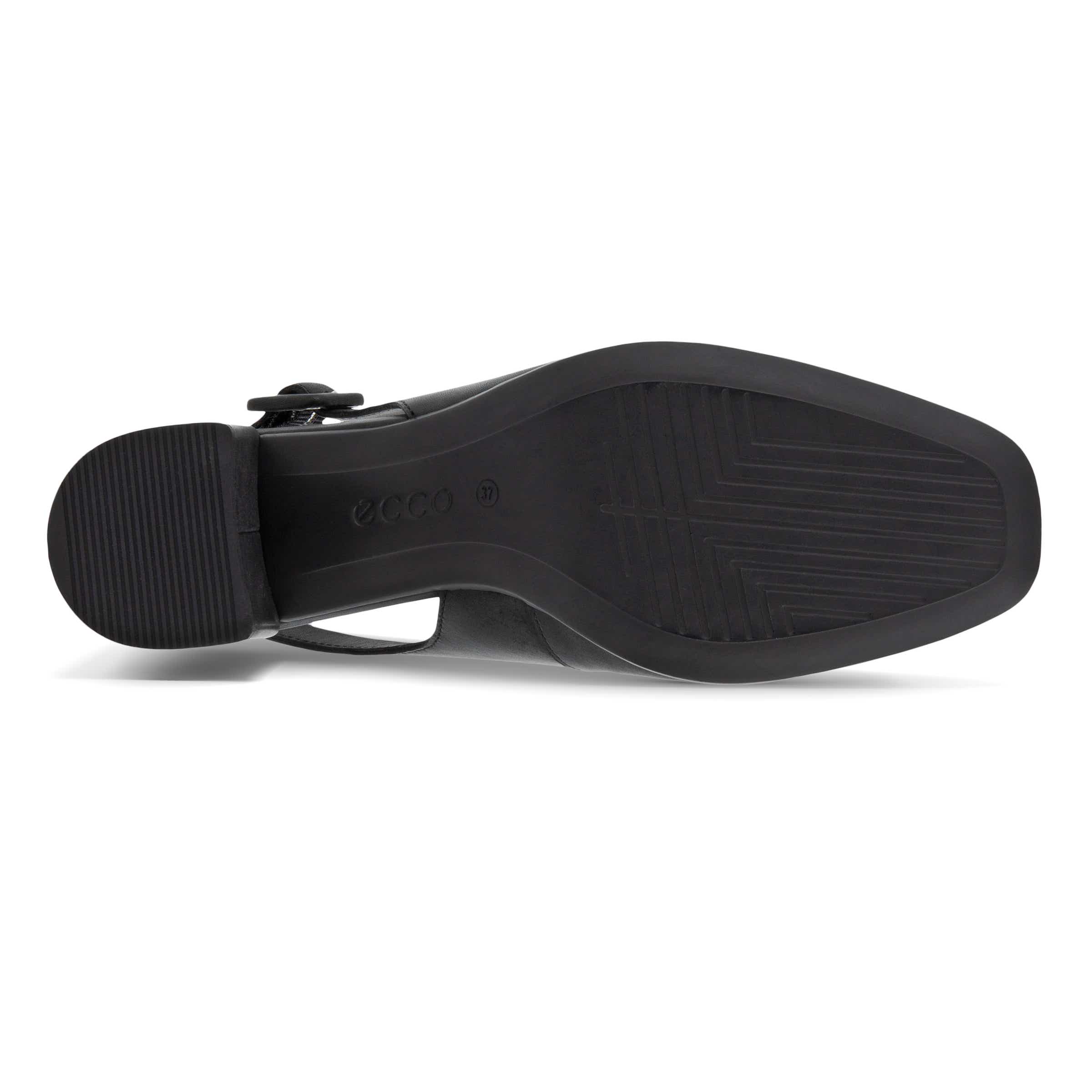 Zapatos de tacón alto de piel con tira ECCO® Shape 35 Squared para mujer - Negro - Sole