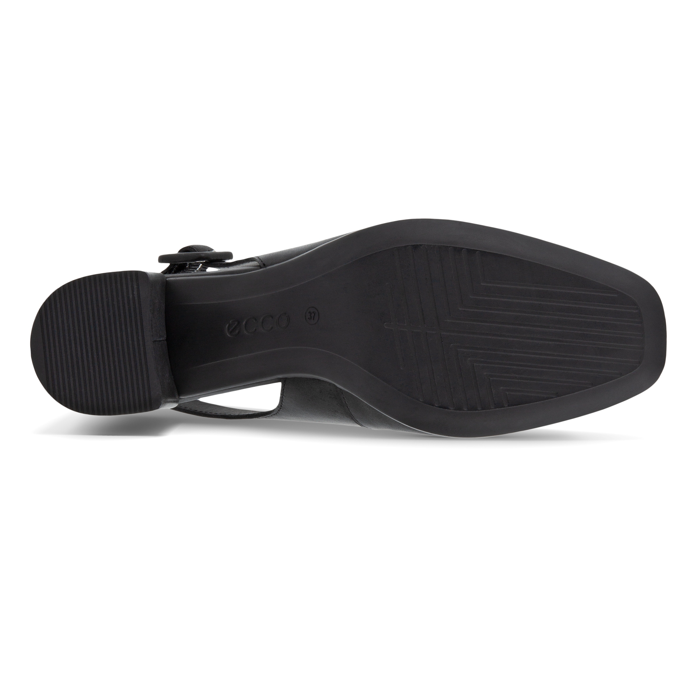 ECCO Shape Squared 35 Sling-back Sandal - Black - Sole