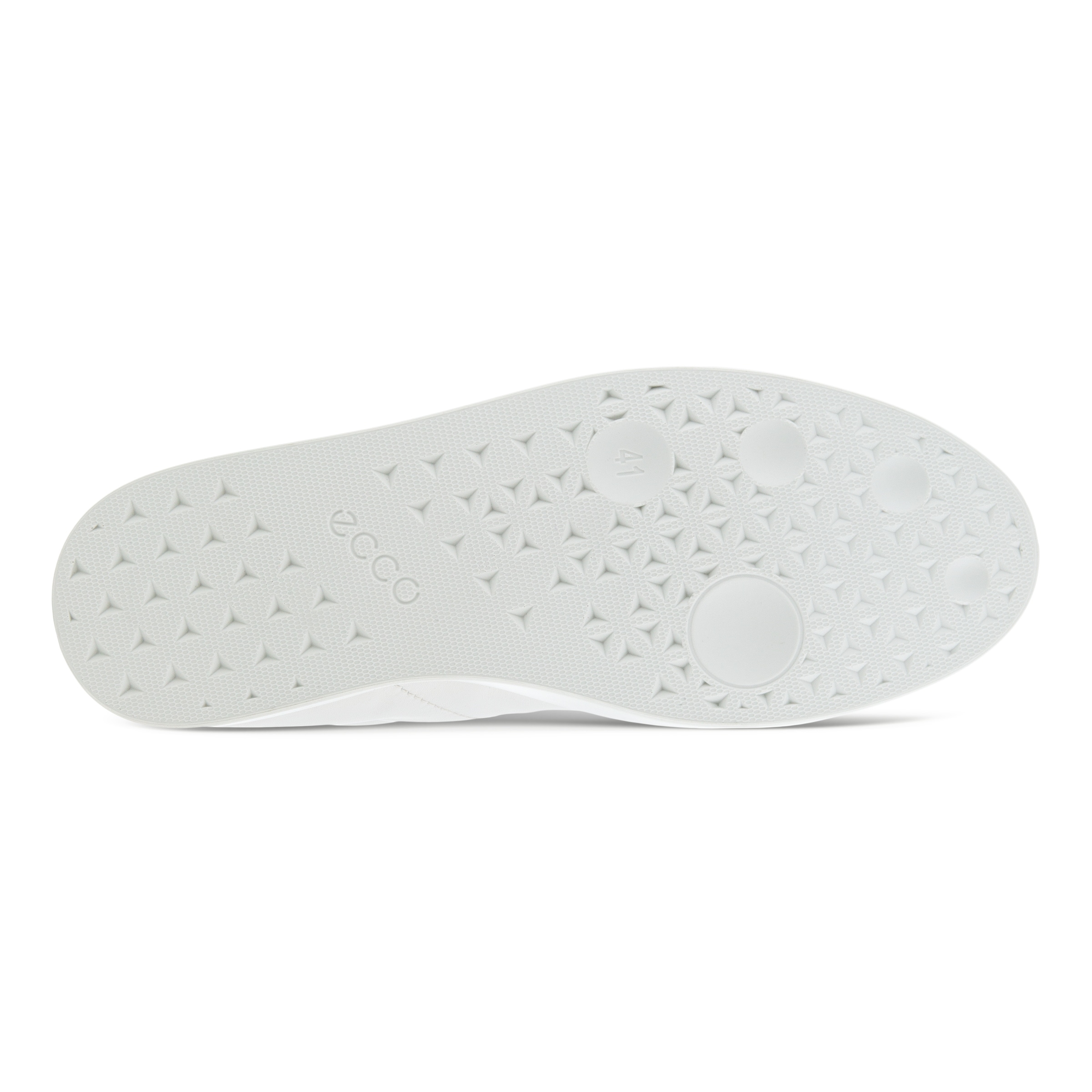 Zapatillas altas de piel ECCO® Street Lite para hombre - Blanco - Sole
