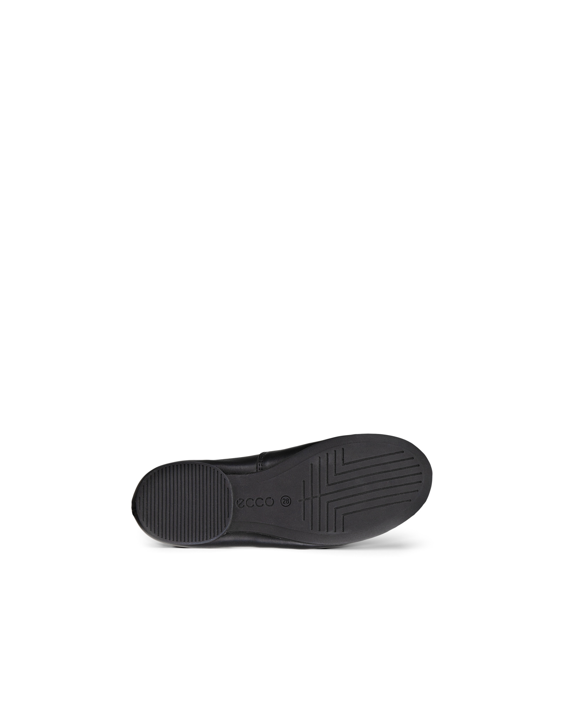 Kids' ECCO® Anine Leather Ballerina - Black - Sole