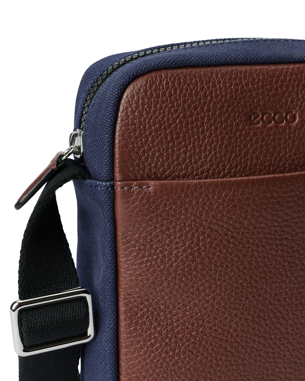 ECCO® North-South Leather Crossbody Bag - Brown - Detail-1