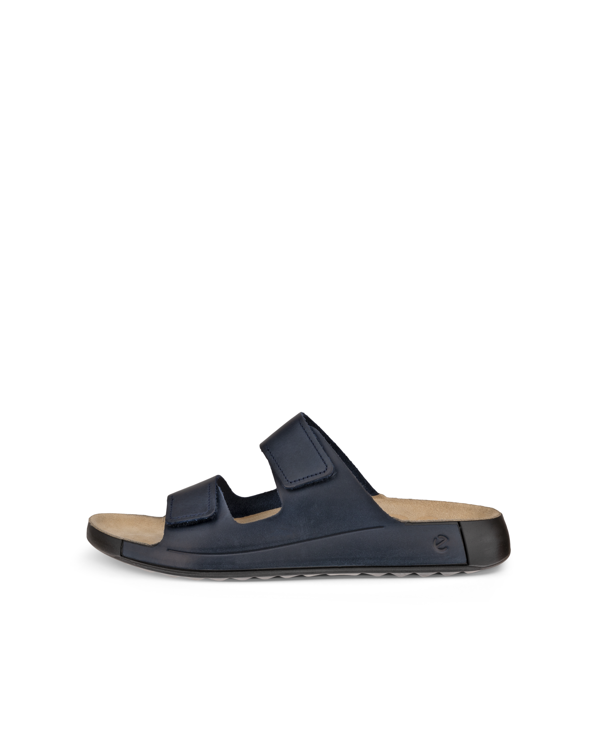 ECCO® Cozmo sandale en nubuck deux brides pour homme - Bleu - Outside