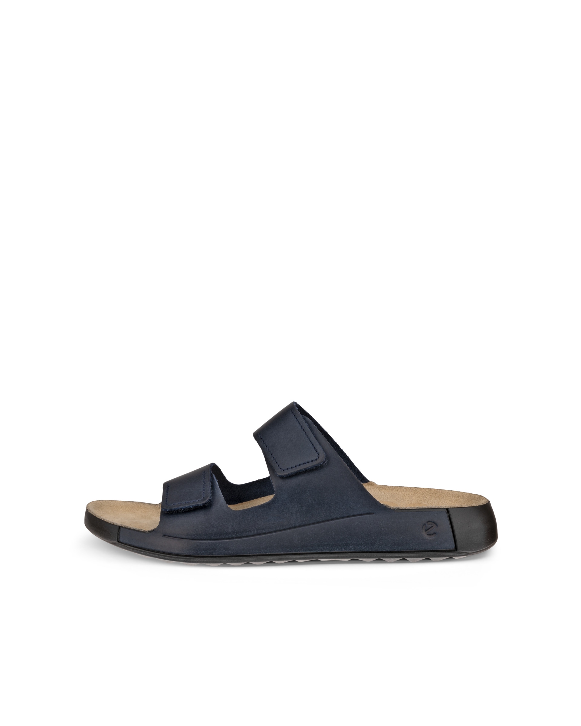 Men's ECCO® Cozmo Nubuck Two Strap Sandal - Blue - Outside