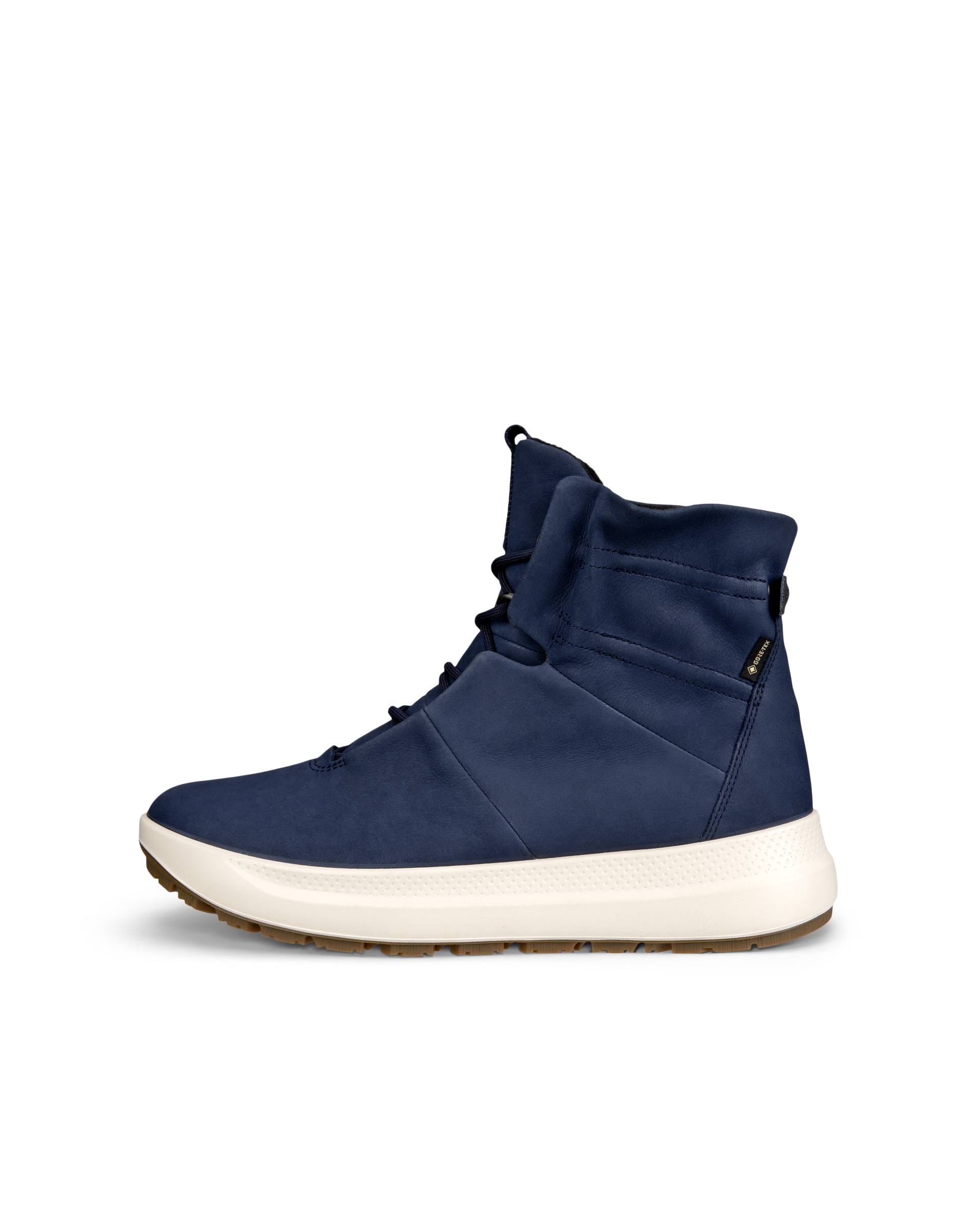 Botas de montaña de caña media de nobuk Gore-Tex ECCO® Solice para mujer - Azul - Outside