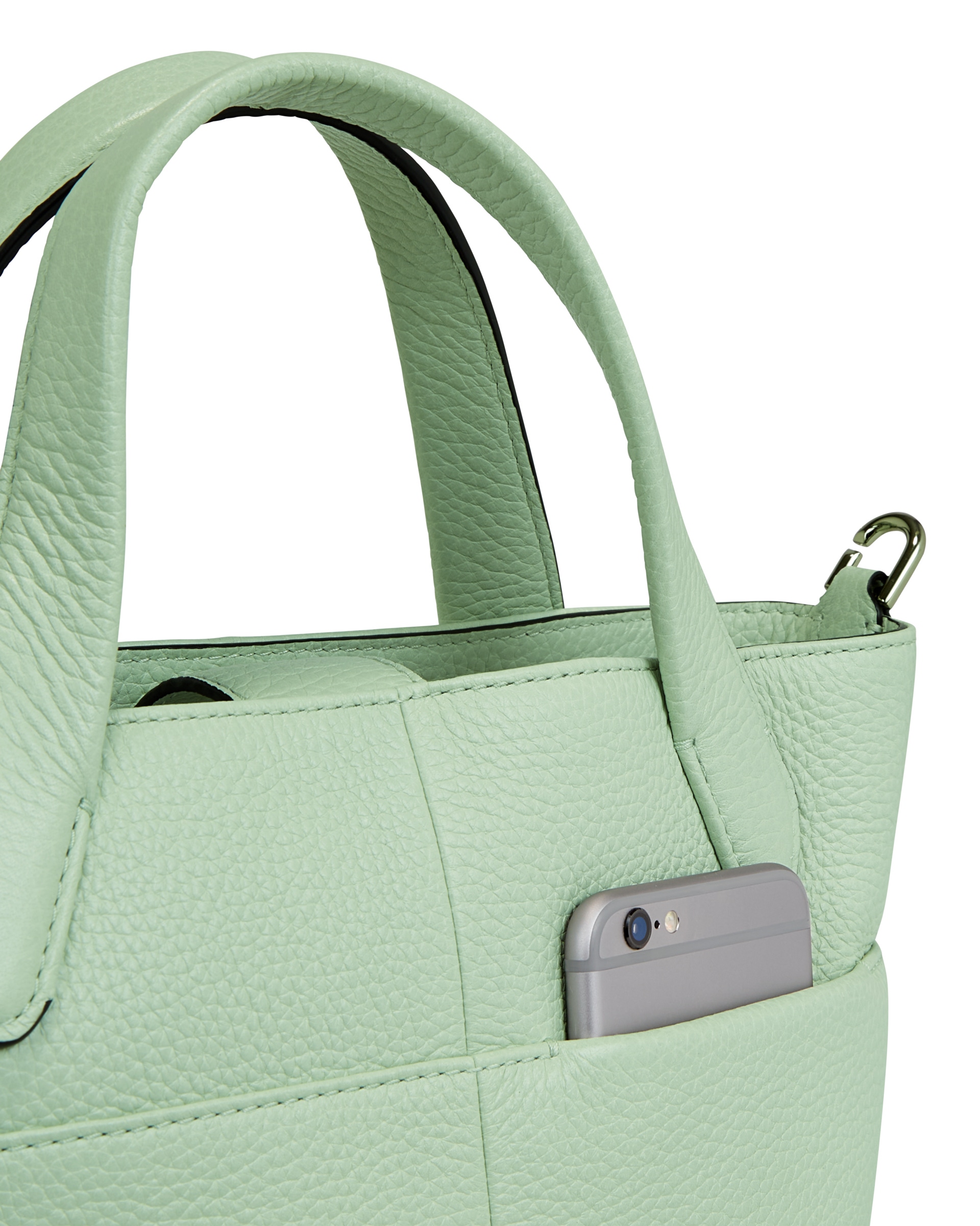 ECCO® Leather Tote Bag - Green - Detail-2