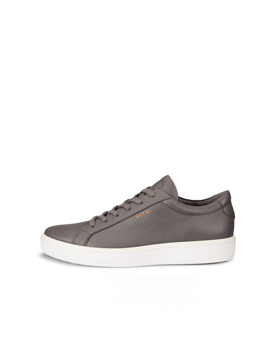 Men s ECCO Soft 60 Leather Sneaker Grey