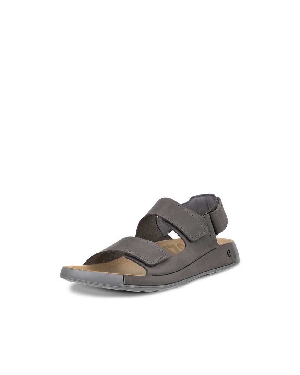 Sandalias con dos tiras de nobuk  ECCO® Cozmo para hombre - Gris - Main