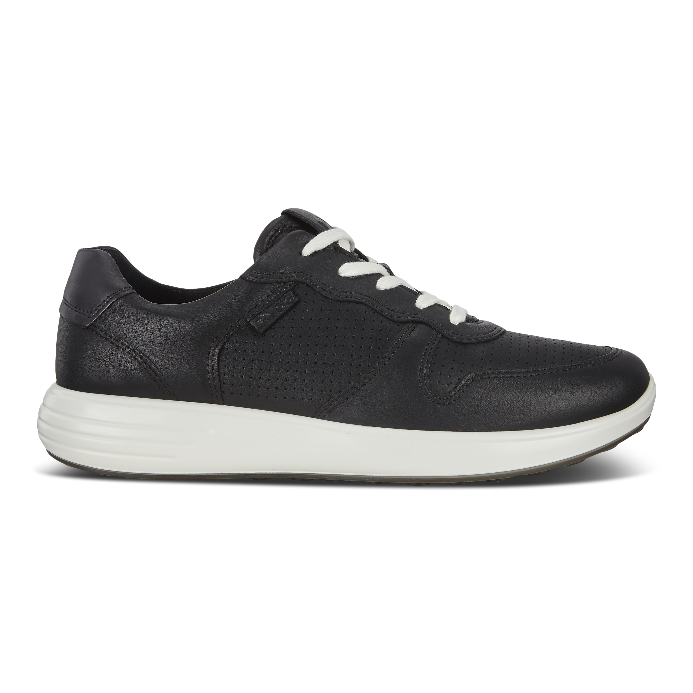ECCO Soft7 Runner Mens Classic Sneaker Tie | Black