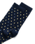 ECCO® Classic Dotted Mid-Cut Socks - Blue - Detail-1