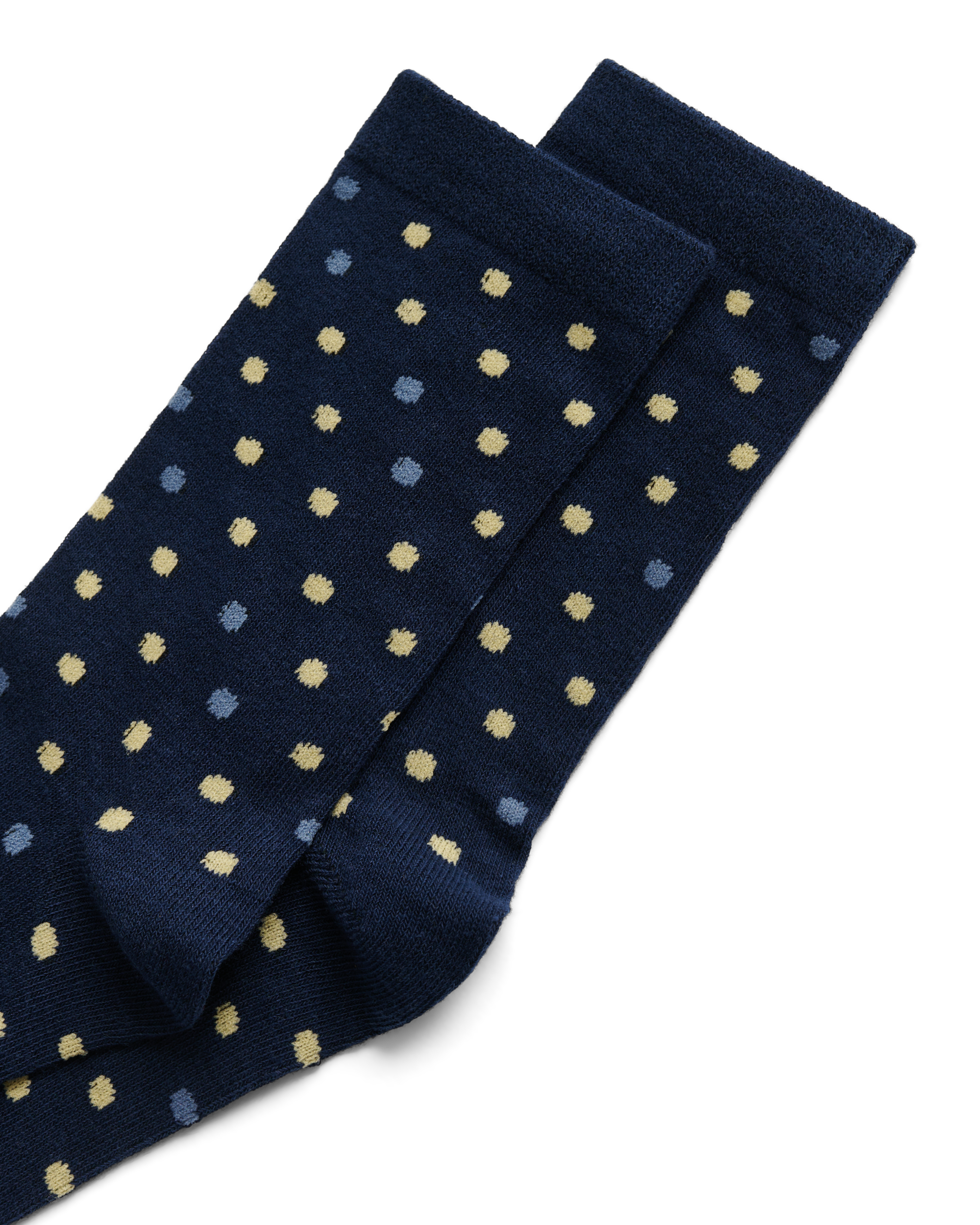 ECCO® Classic Dotted Mid-Cut Socks - Blue - Detail-1