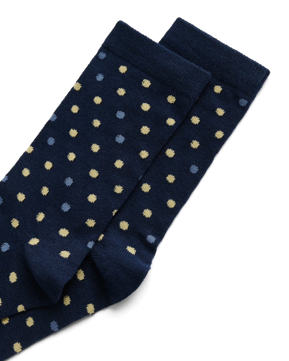 ECCO® Classic Dotted Mid-Cut Socks - Blue - Detail-1