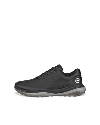 Men's ECCO® Golf LT1 Leather Waterproof Golf Shoe - Black - Outside