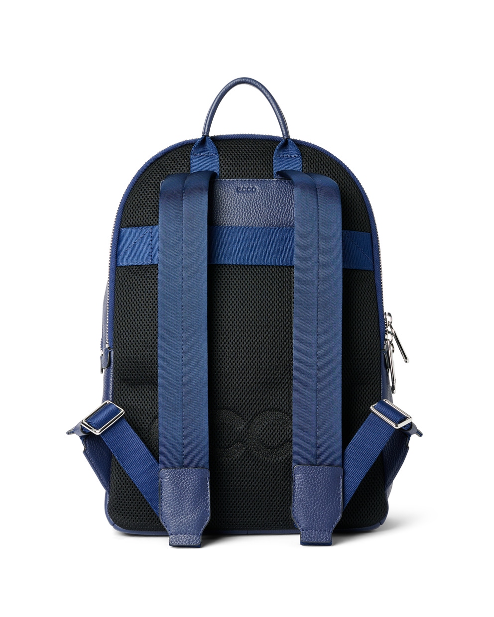 ECCO Round Pack L Soft Pebbled Leather - Azul - Back