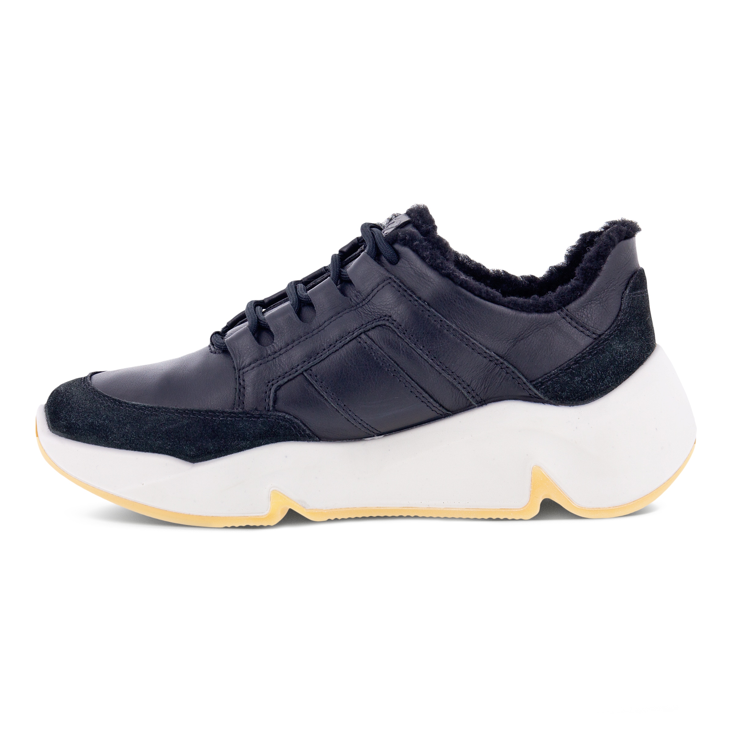 ECCO Chunky Sneaker ウィメンズ レザープラットフォームスニーカー - ブラック - Inside