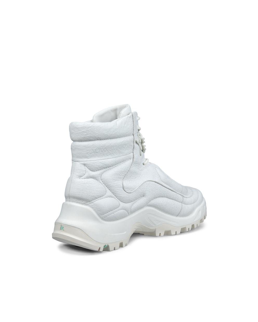 Men's ECCO® Offroad Leather Outdoor Ankle Boot - White - Back