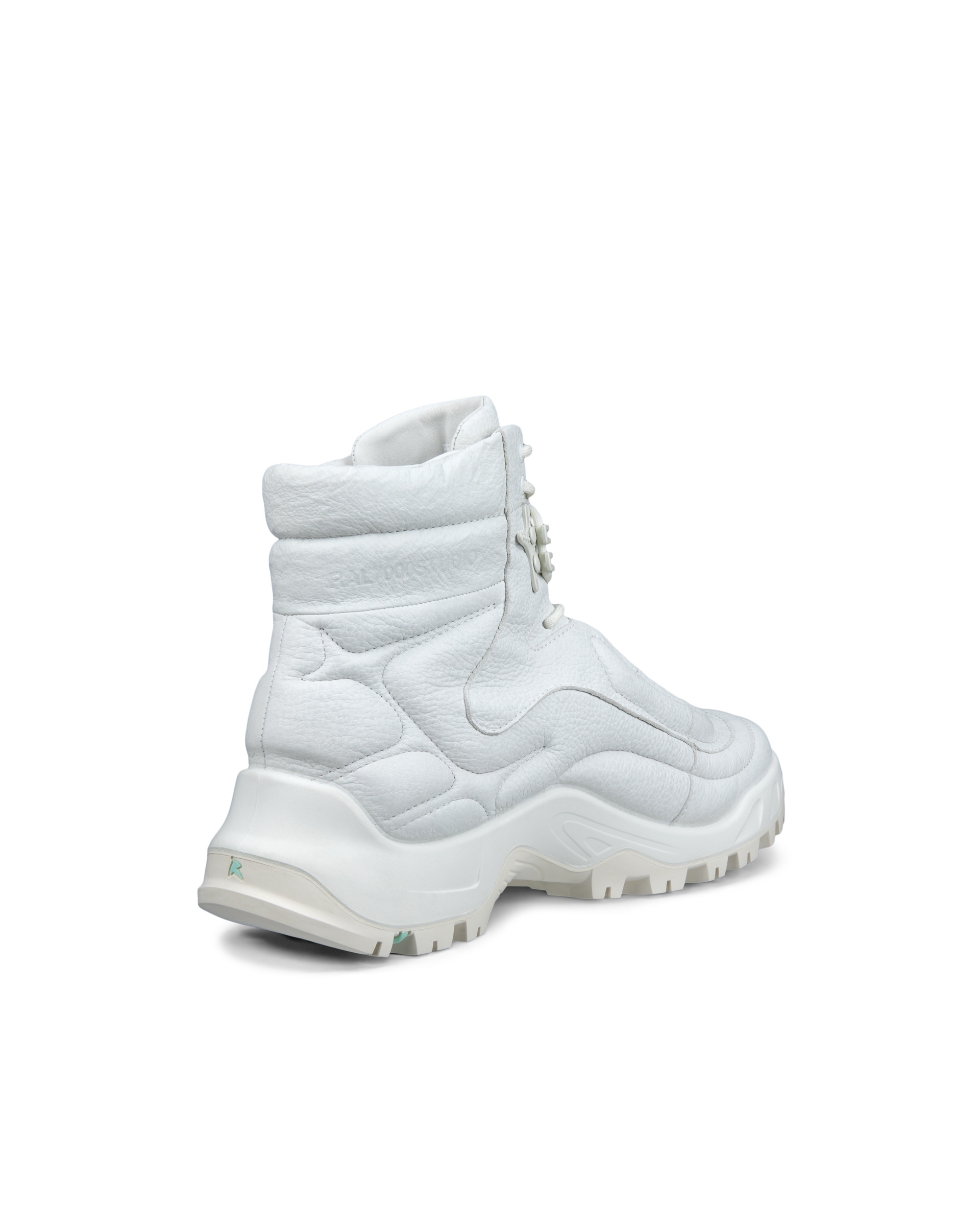 Men's ECCO® Offroad Leather Outdoor Ankle Boot - White - Back