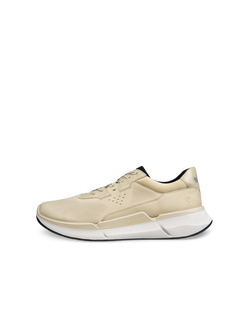 Men's ECCO® Biom 2.2 Leather Sneaker - Beige - Outside