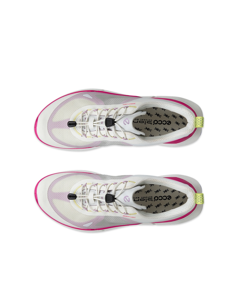 Women's ECCO® Biom 2.2 Breathru Speedlace Textile Sneaker - White - Top left pair