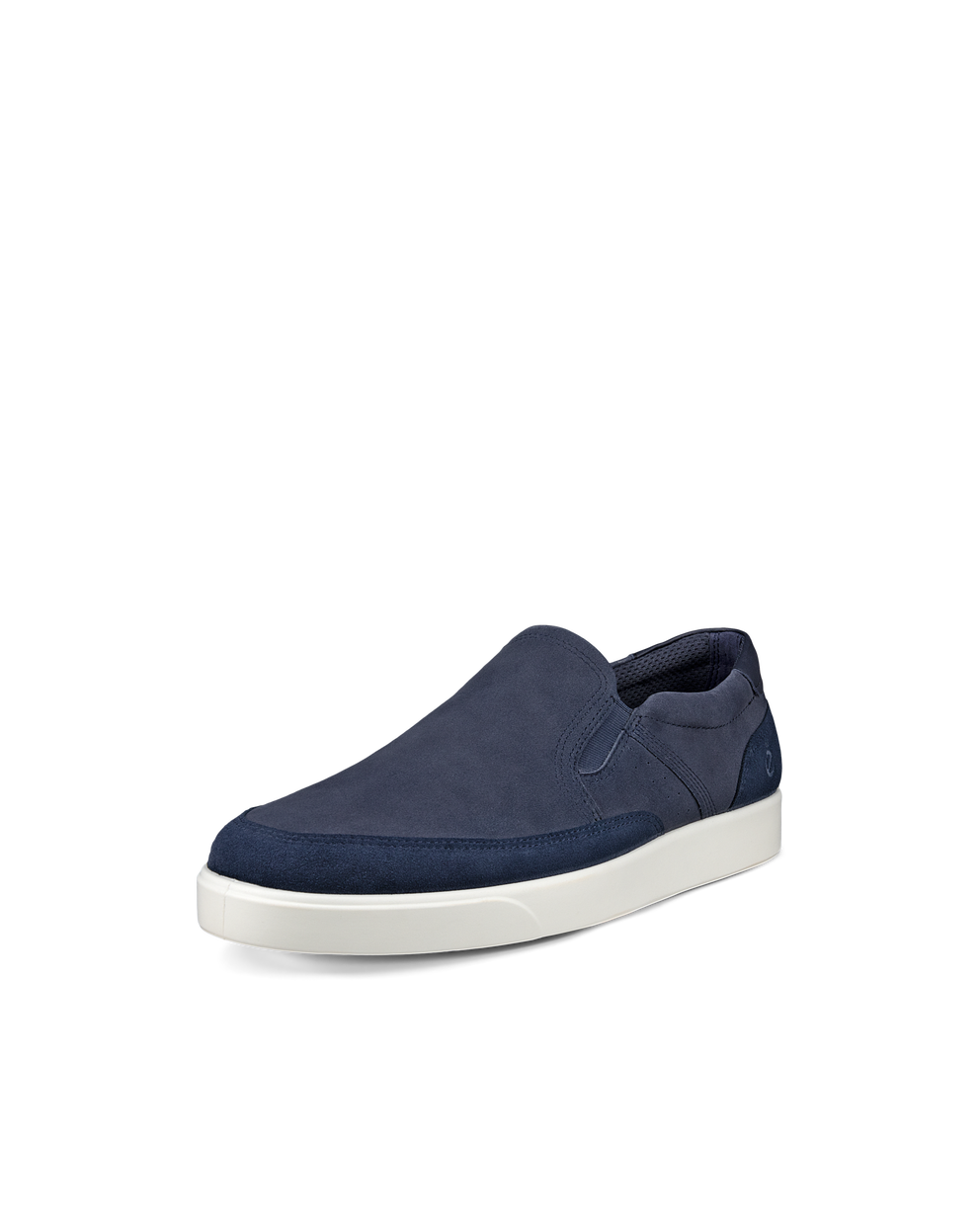 Men's ECCO® Street Lite Nubuck Slip-On - Blue - Main