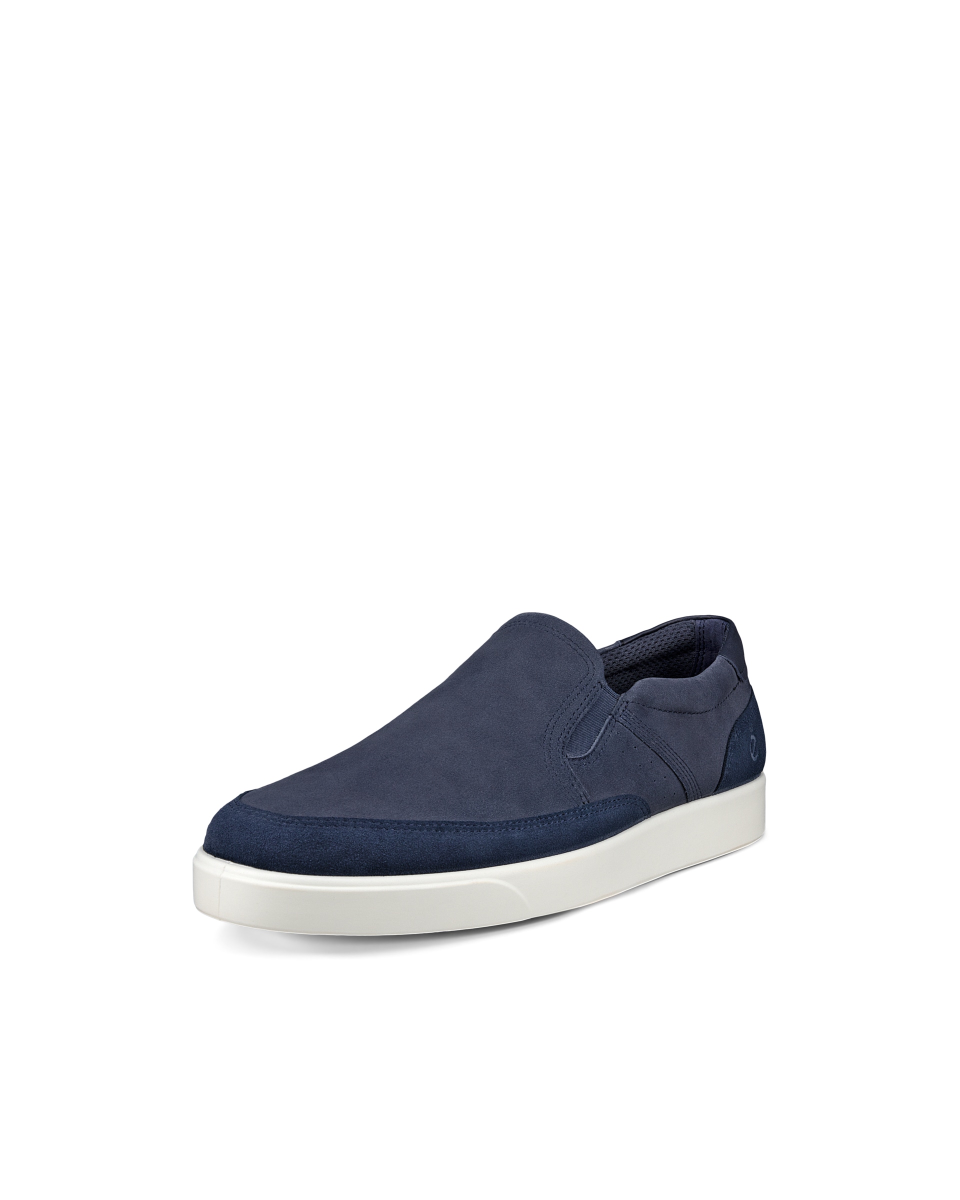 Men's ECCO® Street Lite Nubuck Slip-On - Blue - Main