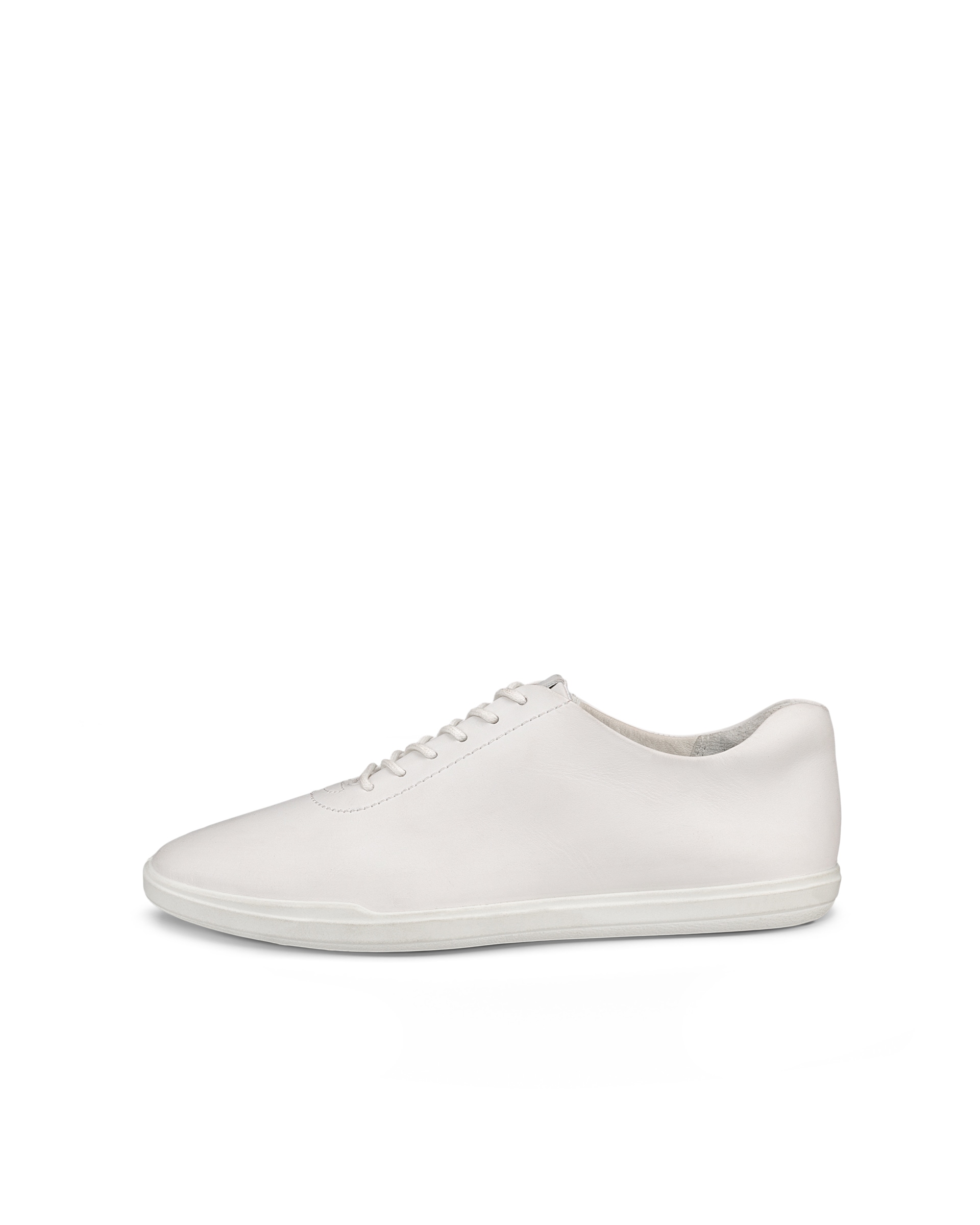 Women's ECCOยฎ Simpil Leather Lace-Up Shoe - White - Outside