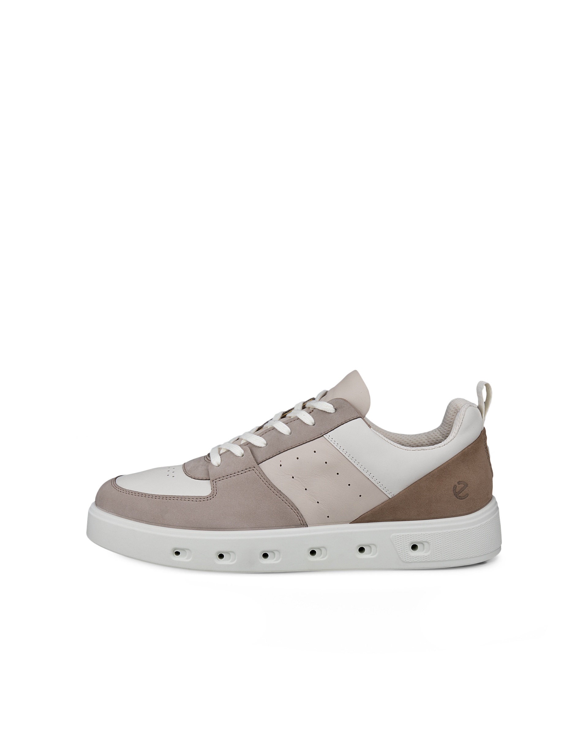 ECCO® Street 720 baskets en cuir Gore-Tex pour homme - Gris - Outside