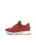 Zapatos de nobuk Gore-Tex ECCO® Multi-Vent para mujer - Rojo - Outside