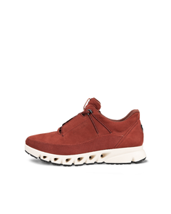 Zapatos de nobuk Gore-Tex ECCO® Multi-Vent para mujer - Rojo - Outside