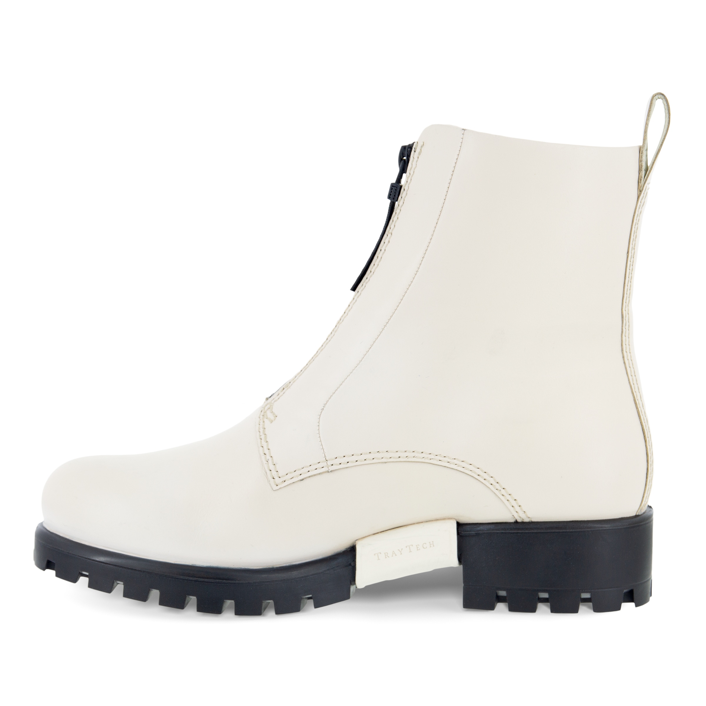Botas de caña media de piel ECCO® Modtray para mujer - Beige - Inside