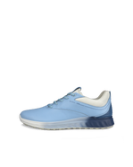 Women's ECCO® Golf S-Three Leather Gore-Tex Golf Shoe - Blue - Outside