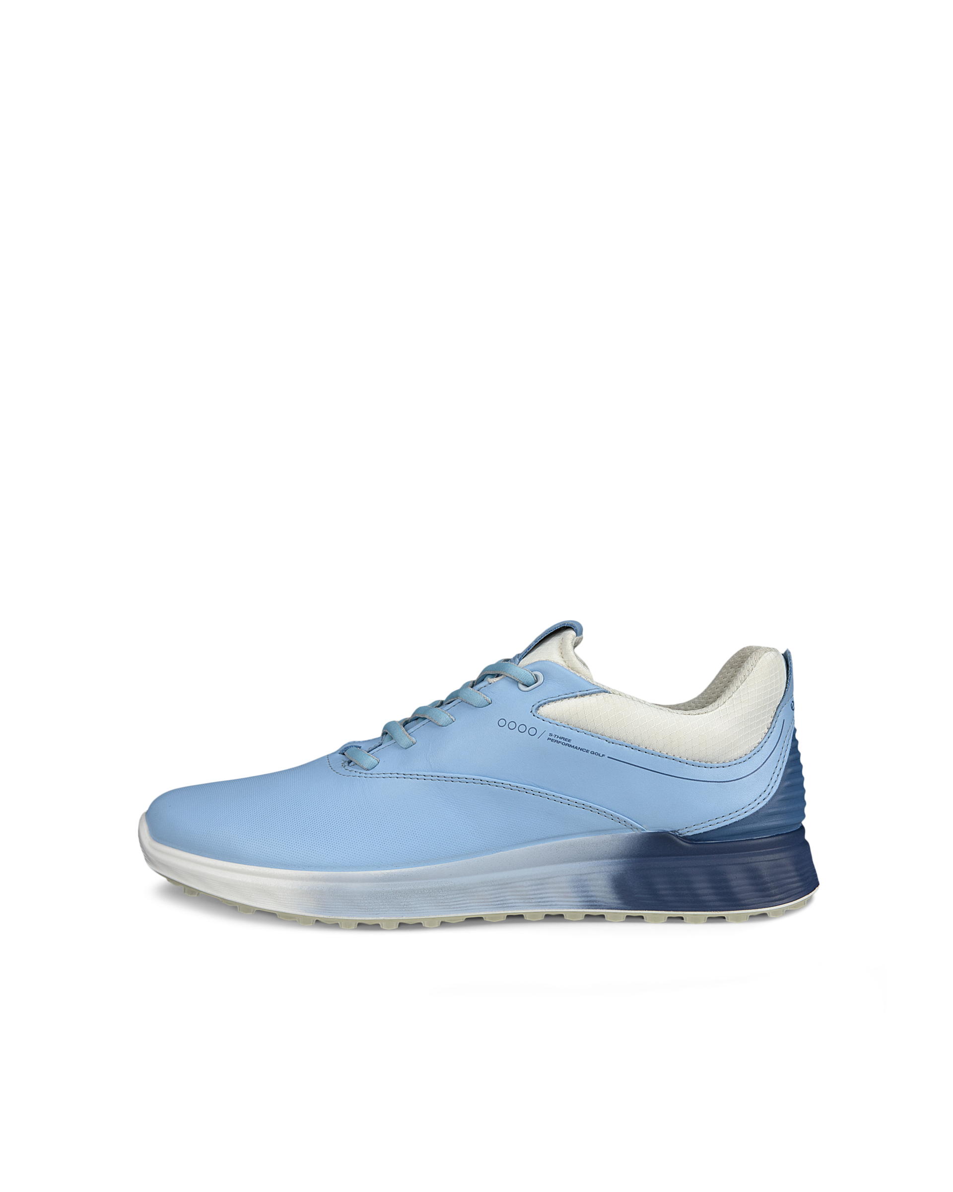 ECCO® Golf S-Three chaussure de golf en cuir Gore-Tex pour femme - Bleu - Outside