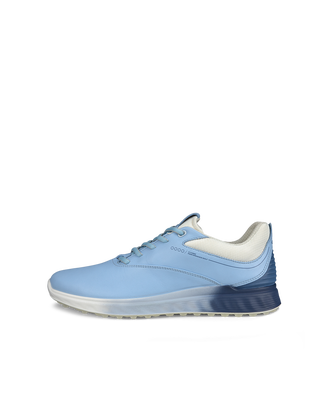 ECCO® Golf S-Three chaussure de golf en cuir Gore-Tex pour femme - Bleu - Outside