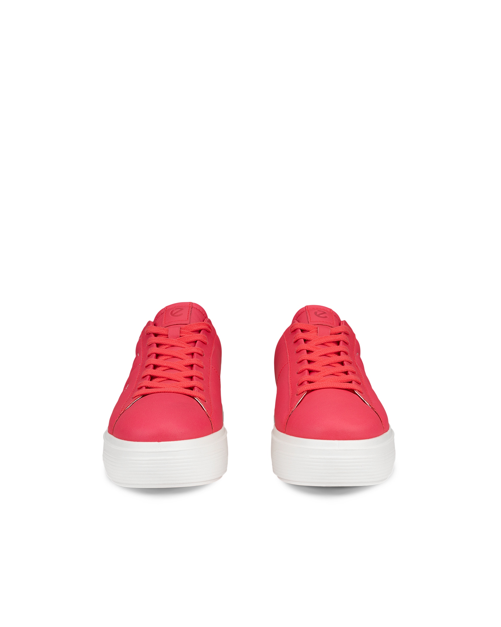 Zapatillas de piel con plataforma ECCO® Street Platform para mujer - Rosa - Front pair