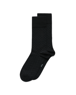 ECCO® Classic chaussettes mi-hautes nid d'abeille pour homme - Noir - Main