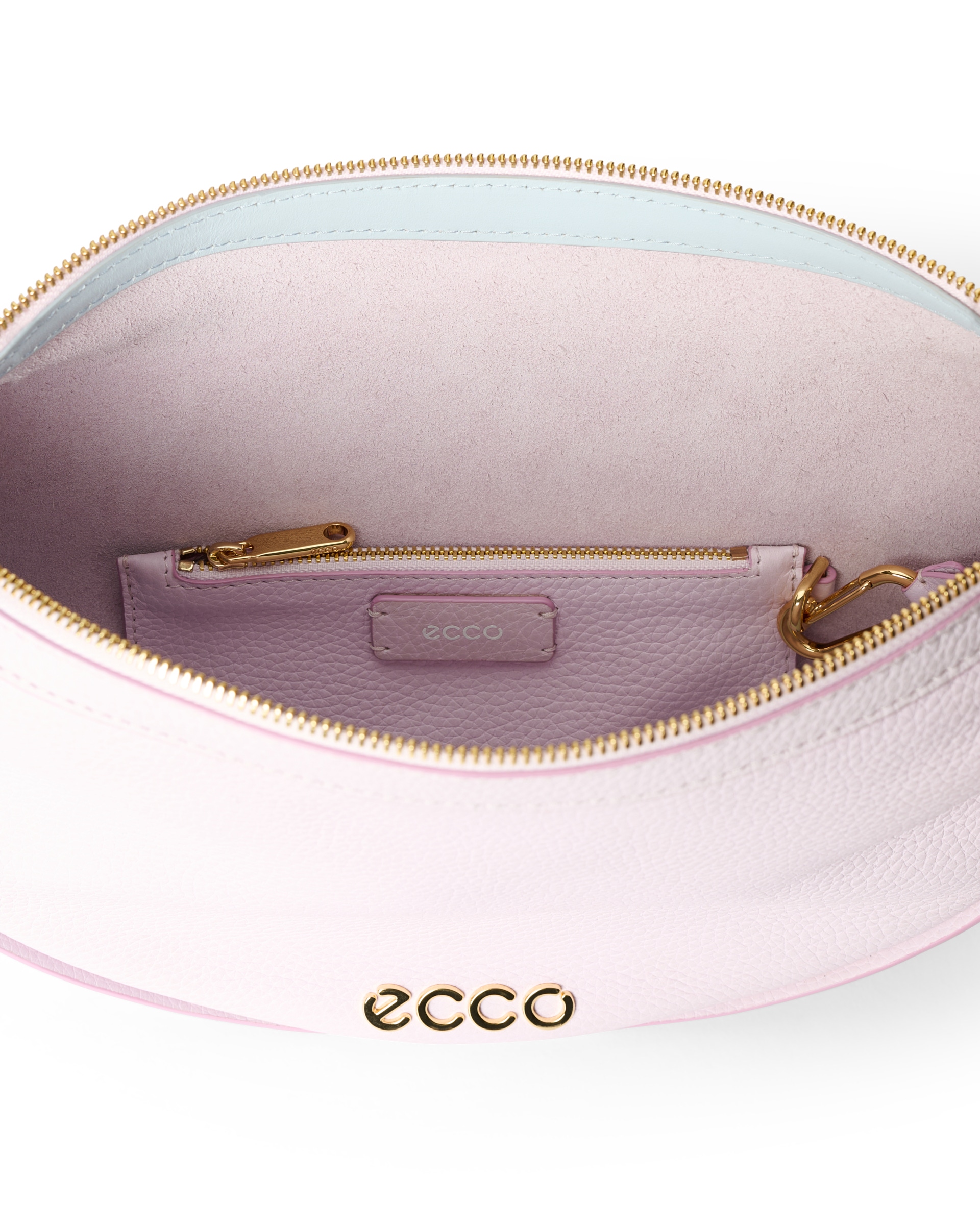 ECCO Fortune Soft Pebbled レザーショルダーバッグ - Pink - Inside