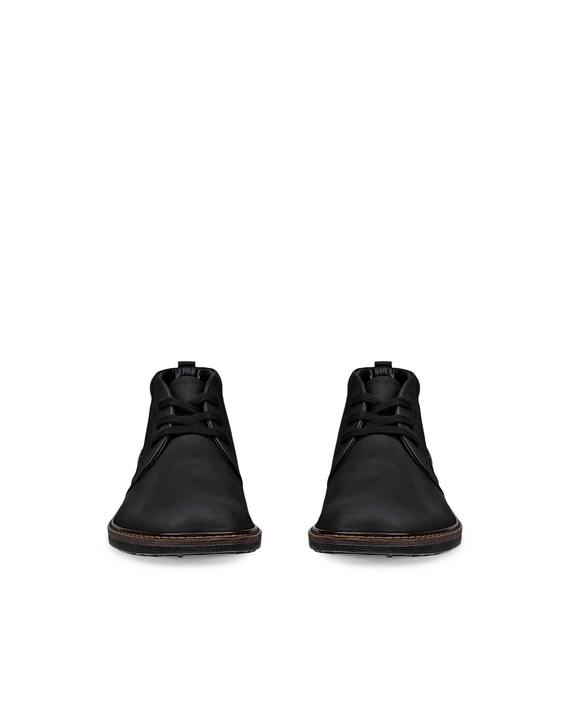 ECCO Men Turn Waterproof Ankle Boot - Black - Front pair