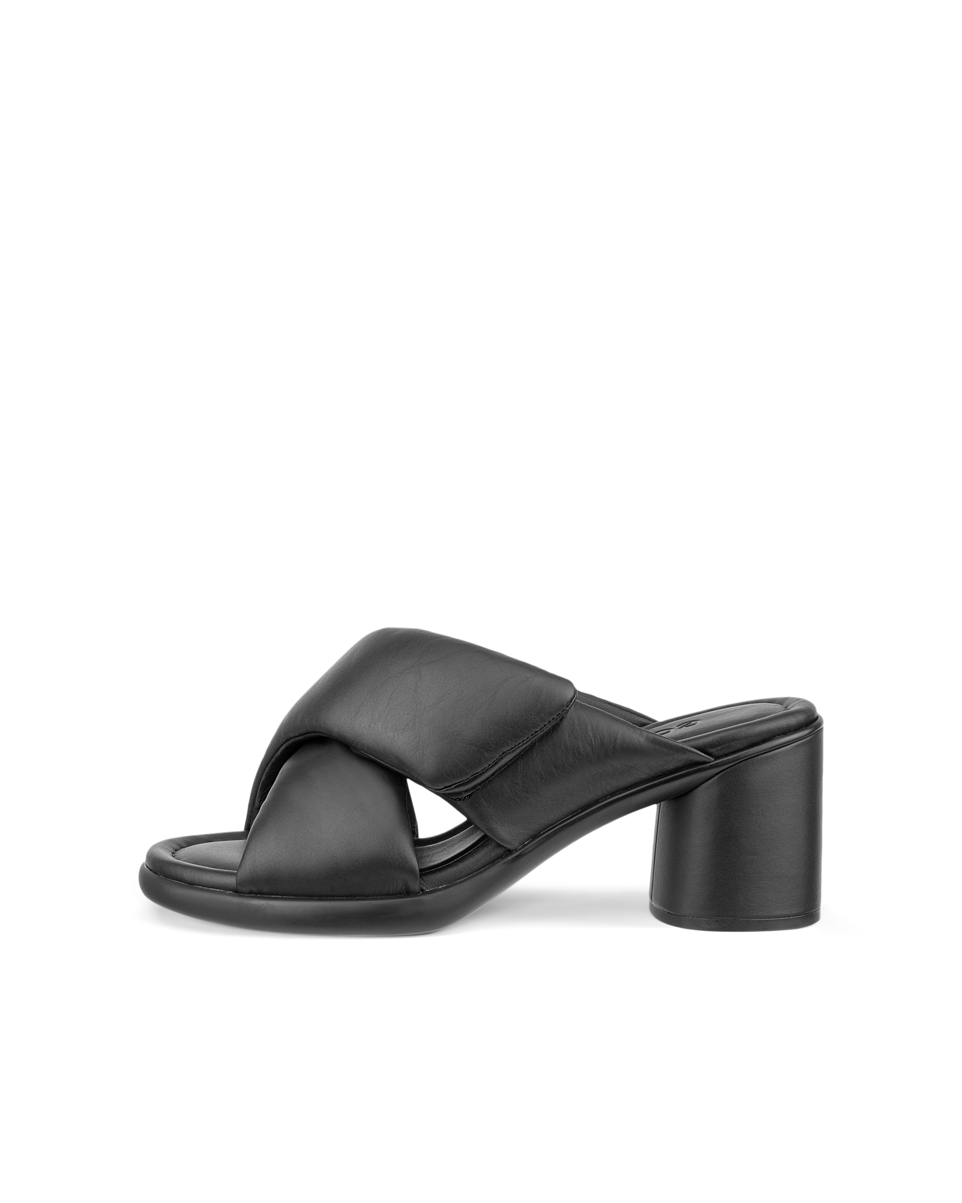 여성용 ECCO® Sculpted Sandal LX 55 가죽 힐 샌들 - Black - Outside