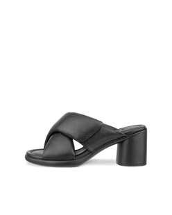 여성용 ECCO® Sculpted Sandal LX 55 가죽 힐 샌들 - Black - Outside