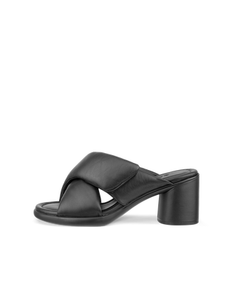 여성용 ECCO® Sculpted Sandal LX 55 가죽 힐 샌들 - Black - Outside