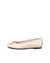 Women's ECCO® Margot Leather Ballerina - Beige - Outside