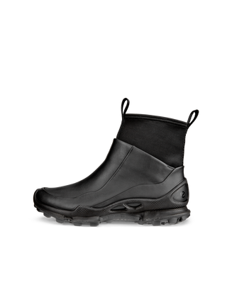 ECCO® Biom C-Trail bottes mi-hautes en cuir pour femme - Noir - Outside