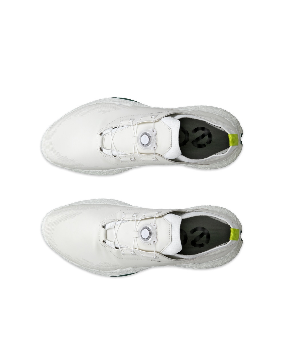 Chaussure de golf imperméable en cuir ECCO® Golf BIOM H5 pour hommes - Blanc - Top left pair