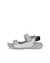 Men's ECCO® MX Onshore Textile 3-Strap Sandal - Grey - Outside