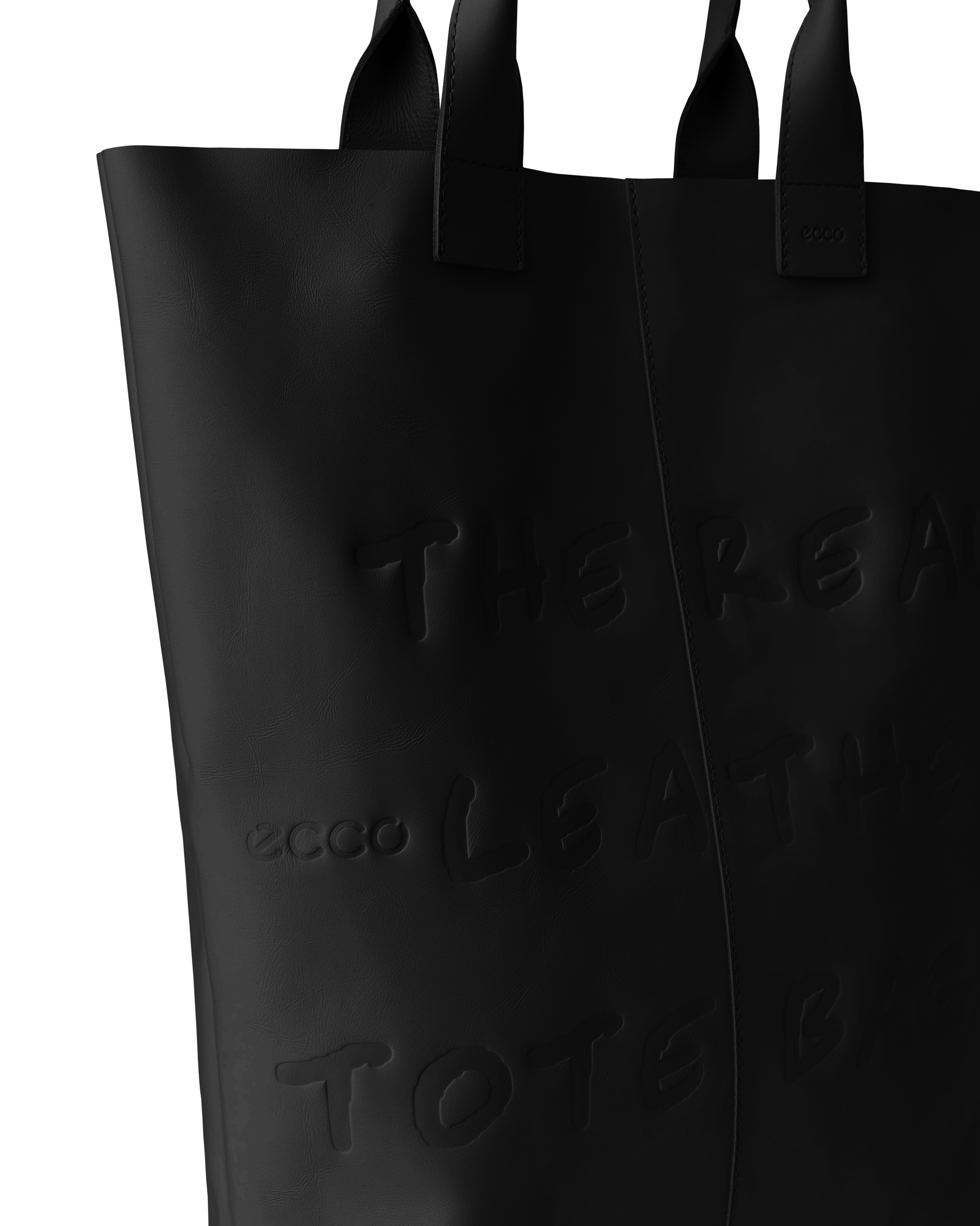 ECCO® Tote Leather Tote Bag - Black - Detail-1