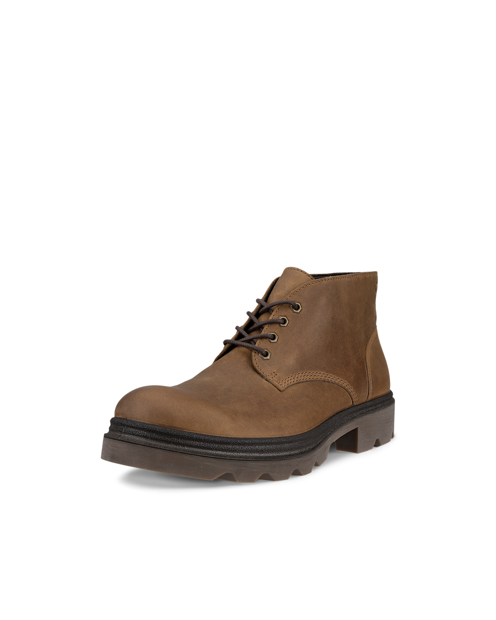 ECCO® Grainer bottines chukka en nubuck pour homme - Brun - Main