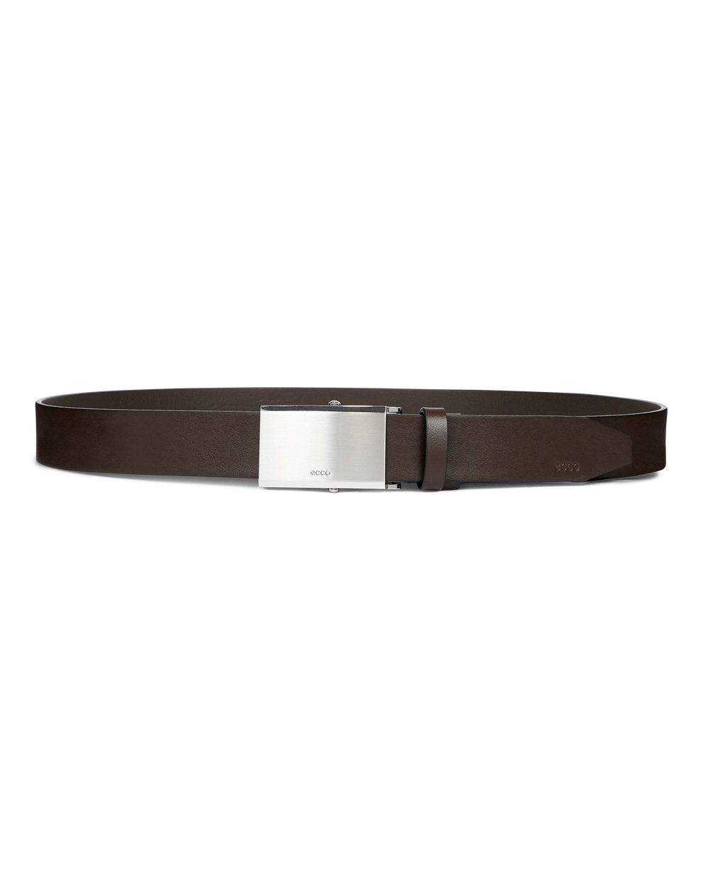 Cinturón de piel ajustable ECCO® Belts para hombre - Marrón - Main