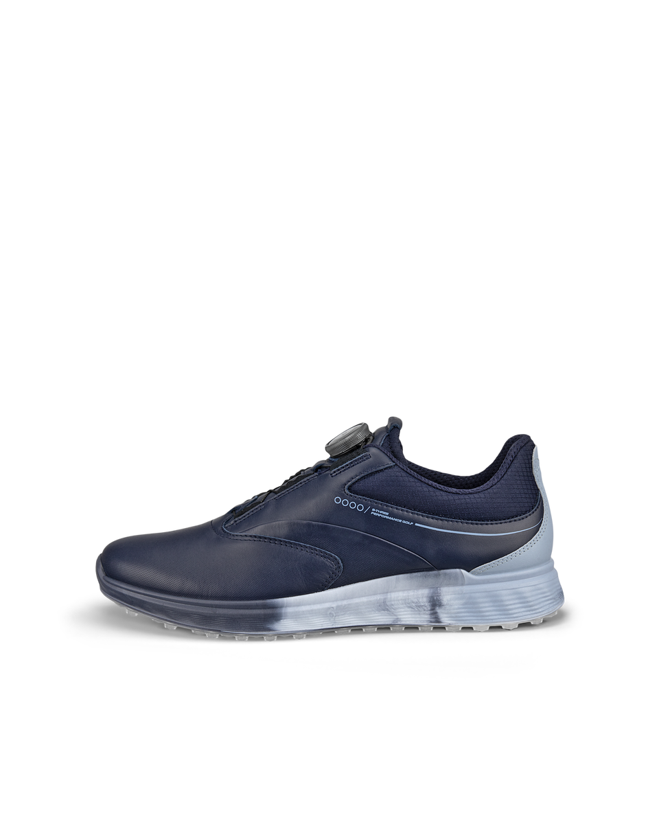 Zapatos golf de piel Gore-Tex ECCO® Golf S-Three para mujer - Azul - Outside