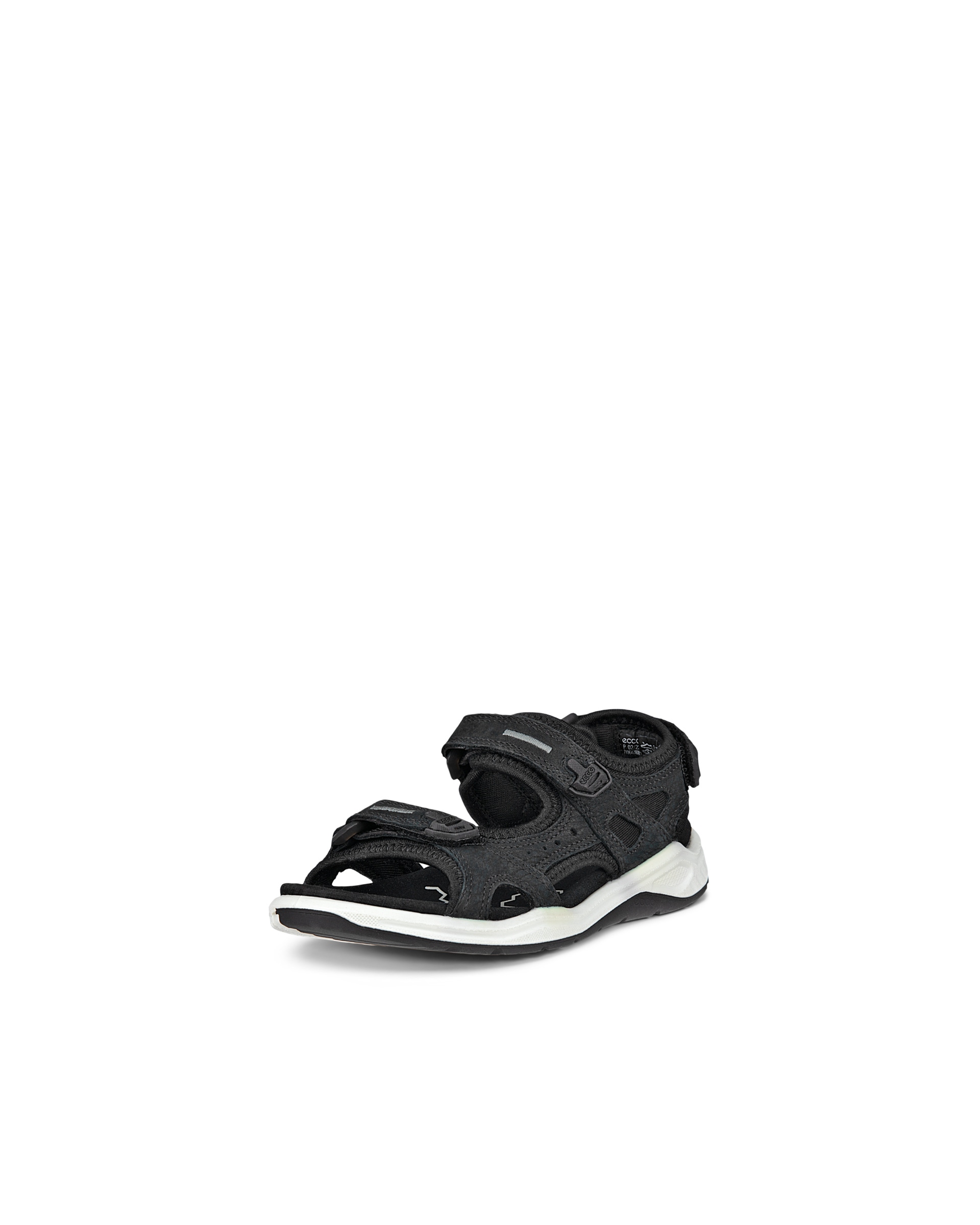 Boys' ECCO® X-Trinsic Nubuck Sandal - Black - Main