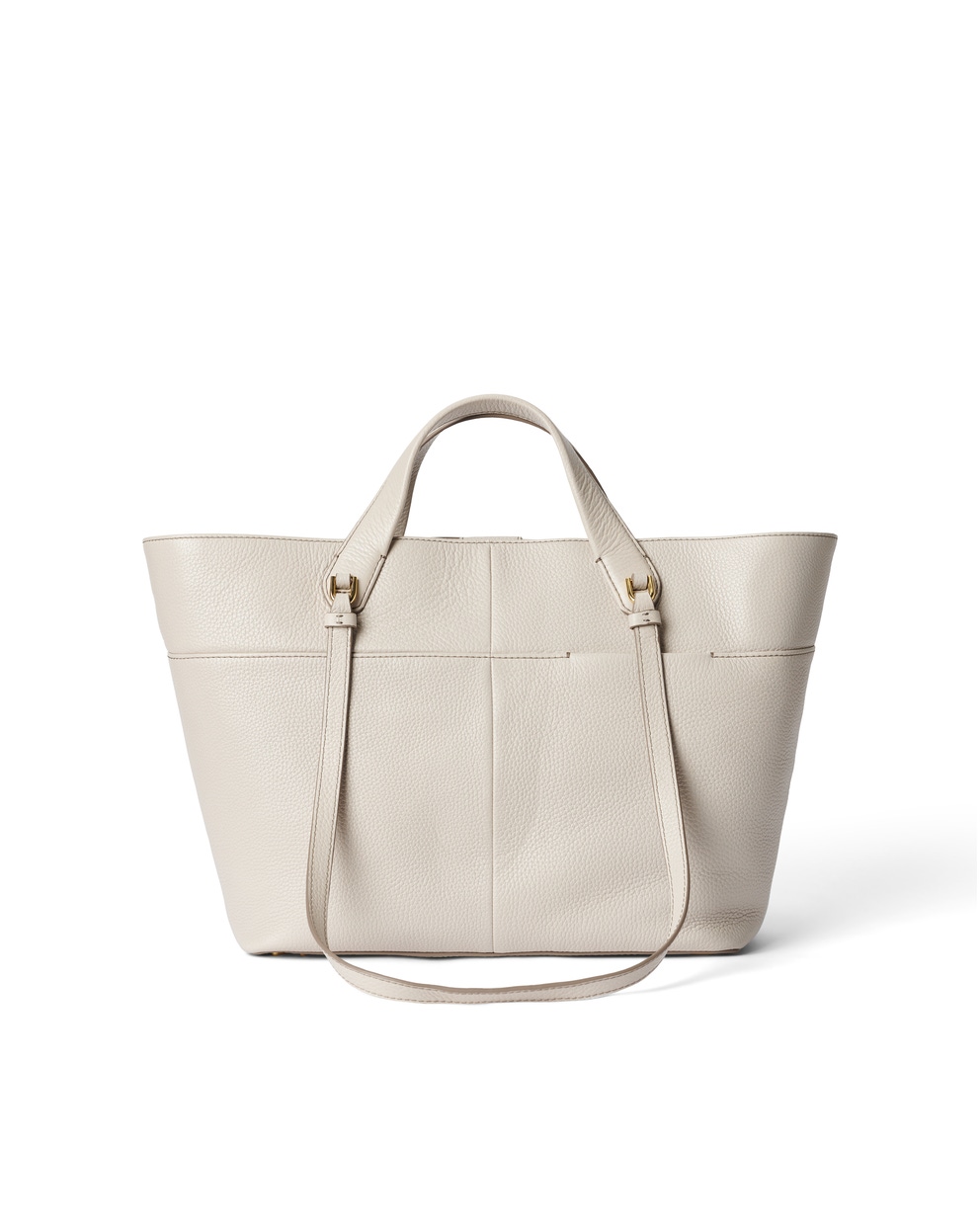 ECCO® Leather Tote Bag - Beige - Back